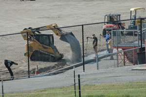 Vescio Sports Fields and Partners lay the footers on iHigh Field.