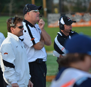 Coach Cronin, Coach Hill and Coach Mullins, pictured, as well as Coach Owens and CoacH Park are a win away from 150 at GC.