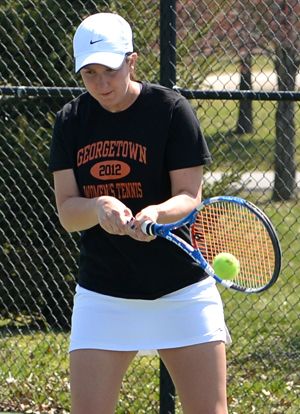 Kelly Swanson picked up three of GC's 10 match points this past weekend in matches against No. 16 Cumberland and RV Martin Me