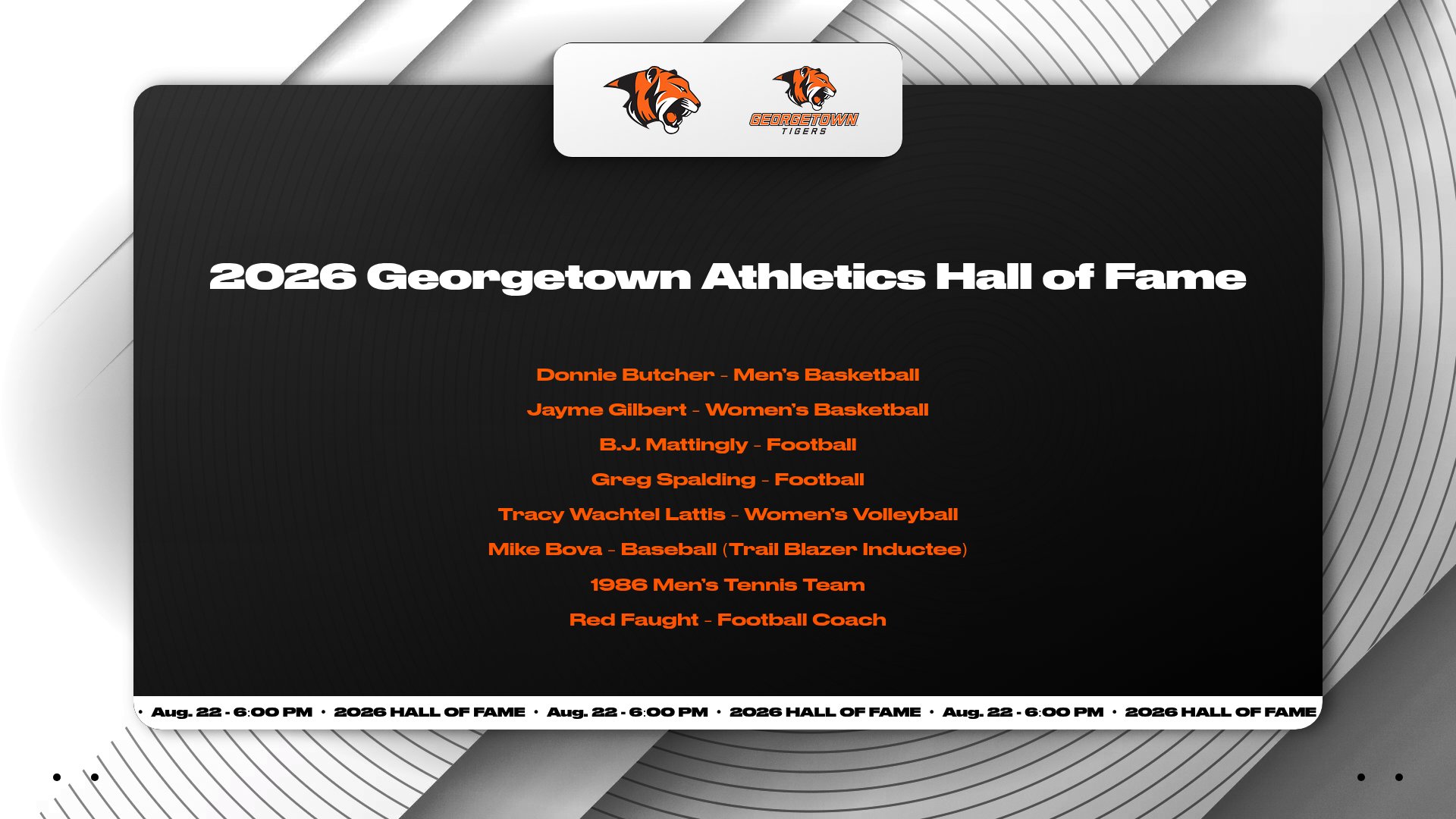 Georgetown College Athletics Announces 2026 Hall of Fame Class