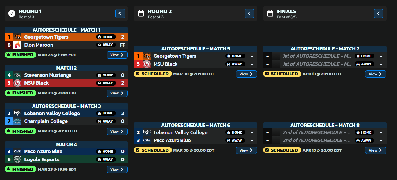 Esports Moves on to Second Round of Playoffs
