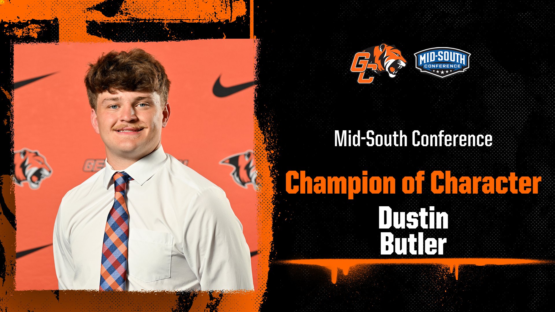 Butler Selected as Mid-South Conference Champion of Character