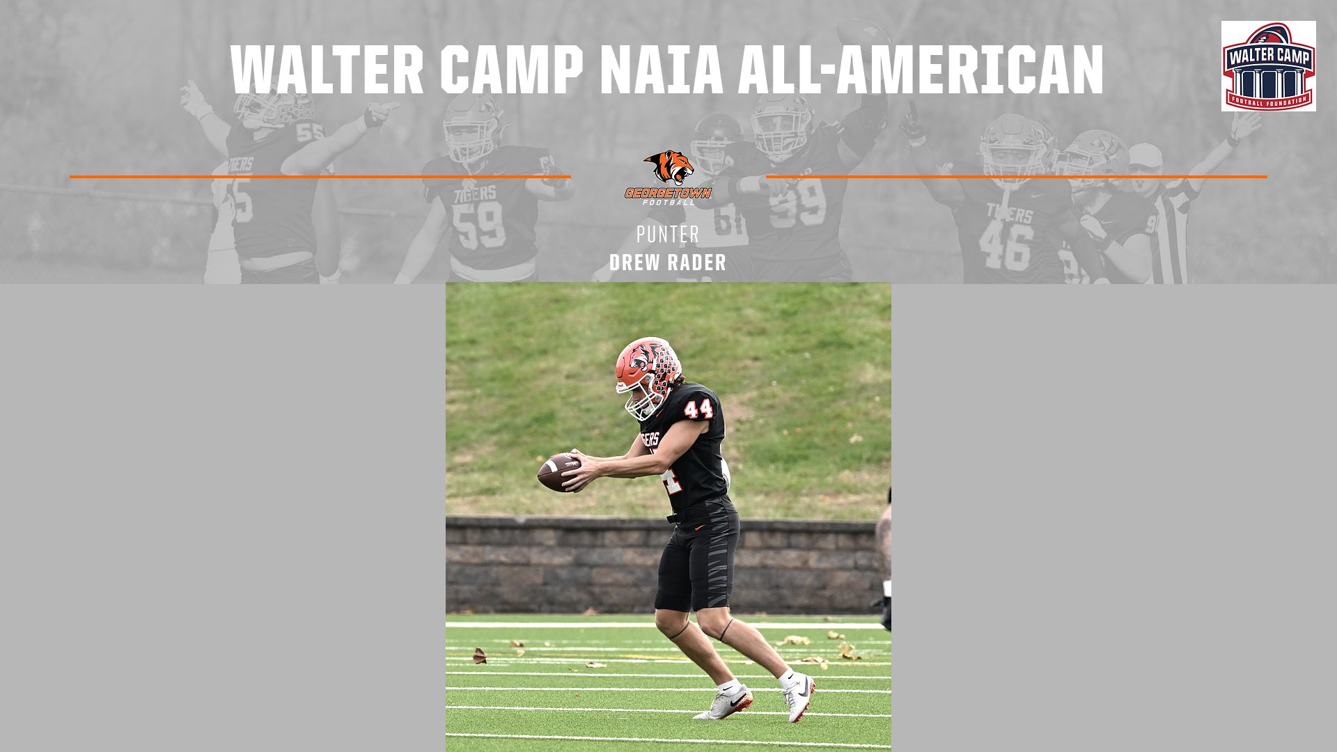 Drew Rader Named Walter Camp NAIA All-American