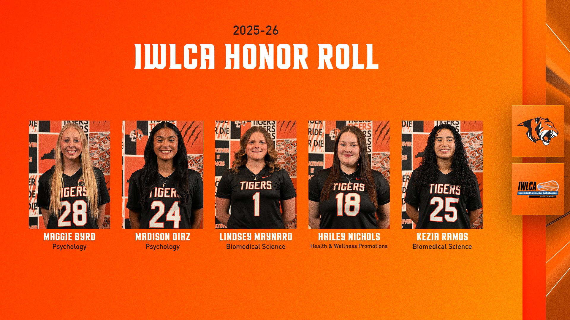 Five Tigers Named to IWLCA Honor Roll; Georgetown Selected to Academic Honor Squad